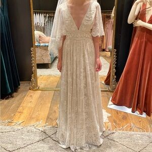 BHLDN Katerina Lace Wedding Dress | Size 0 | NWT
